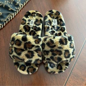 UGG Cozetta Slide Slipper Shoes Leopard Women’s 9 NEW
